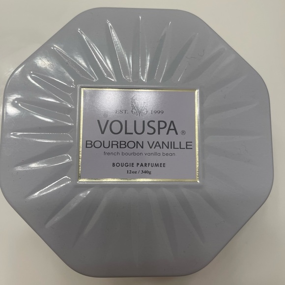 TWO Voluspa 12OZ 3 WICK OCTAGON TIN CANDLE NWOB - Picture 5 of 7